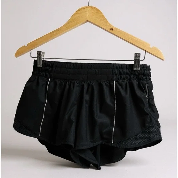 Lululemon Hotty Hot Short Reflective *2.5" Liner Stretch Black Women's Size 8 - Picture 2 of 15